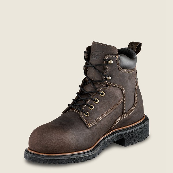 Red Wing Safety Boots Dynaforce® - 6-inch Insulated Waterproof Toe - Dark Brown - Mens LPN746128